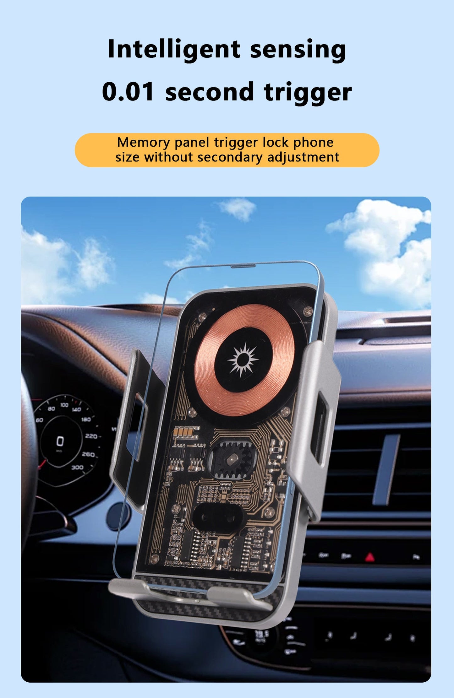 📱🔋Wireless Phone Charging Stand for Vehicle🚗