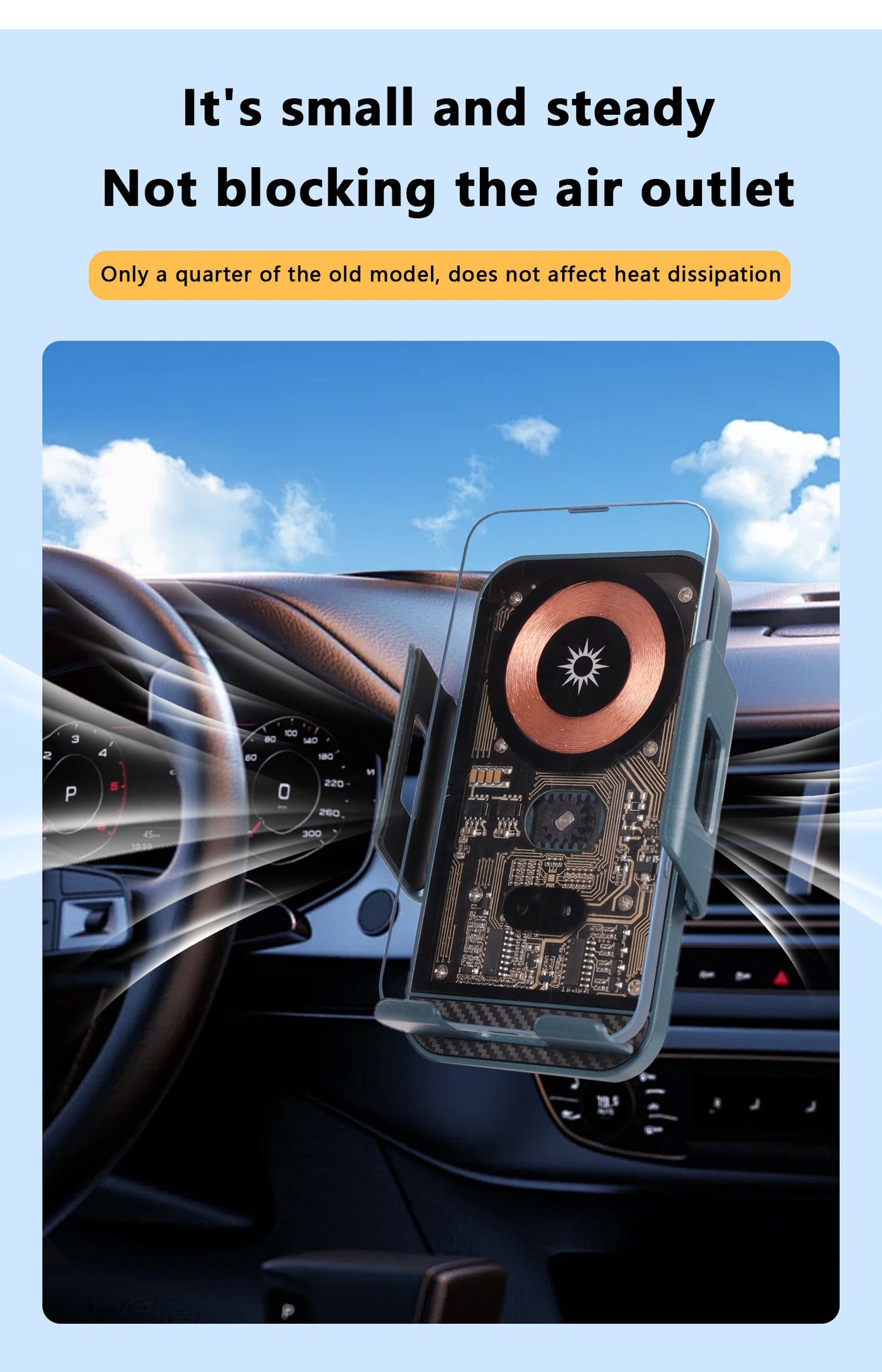 📱🔋Wireless Phone Charging Stand for Vehicle🚗