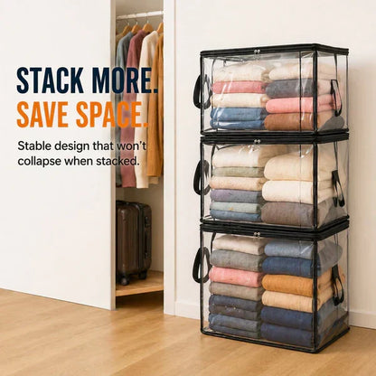 Buy 2 Get 1 Free❤️📦Large Heavy-Duty Thick Plastic Clear Storage