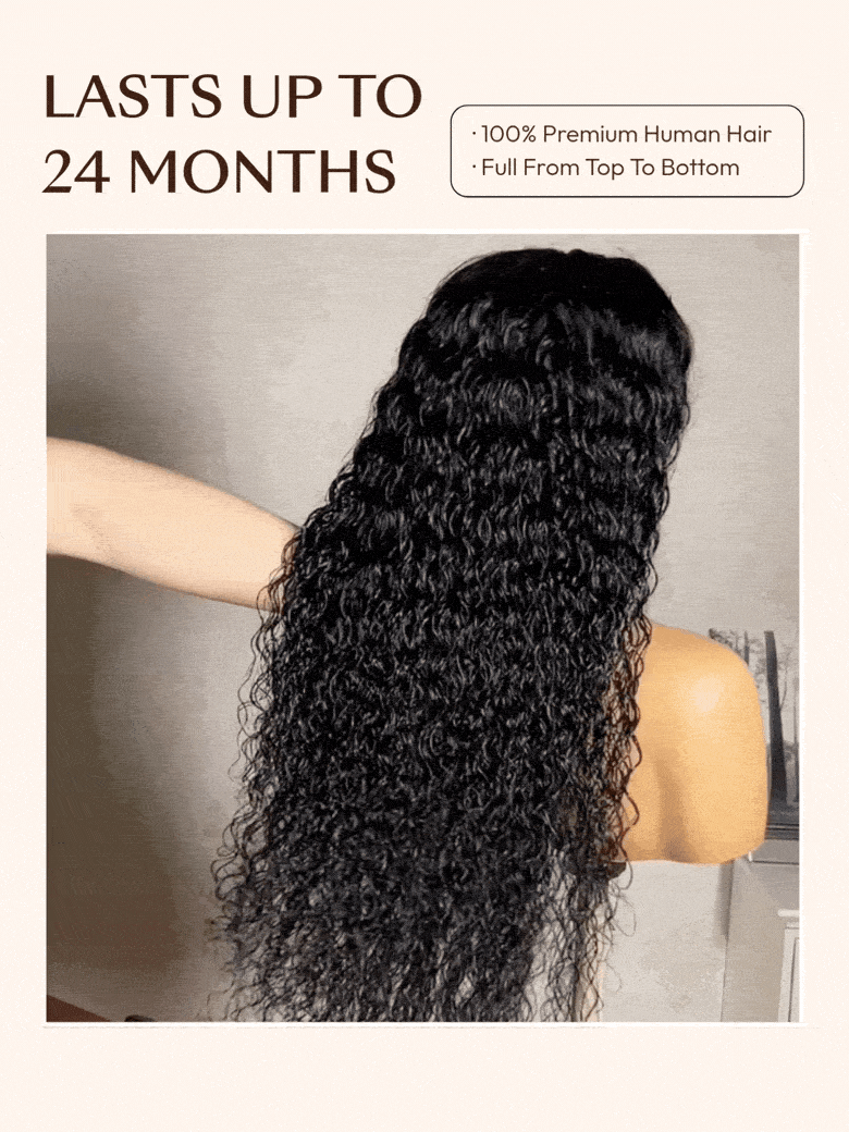 🎀UNice 7x5 Bye-Bye Slip™ & 13x4 Pre Everything Pull And Go Glueless Wet & Wavy Water Wave With Invisi Drawstring