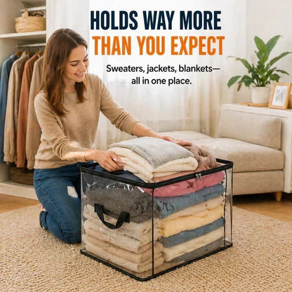 Buy 2 Get 1 Free❤️📦Large Heavy-Duty Thick Plastic Clear Storage