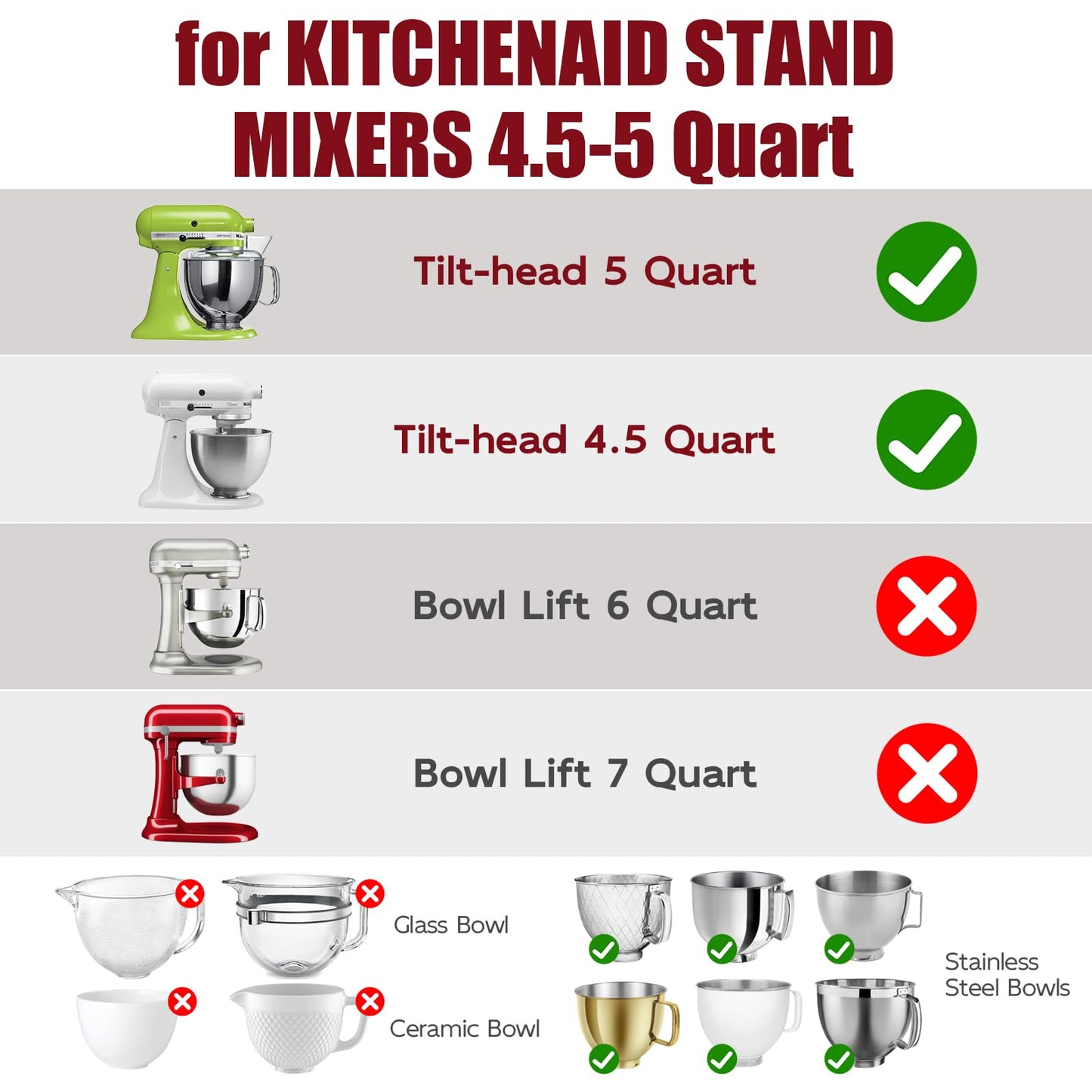 🔥2026 NEW ARRIVAL✨-Silicone Liners for KitchenAid Mixers