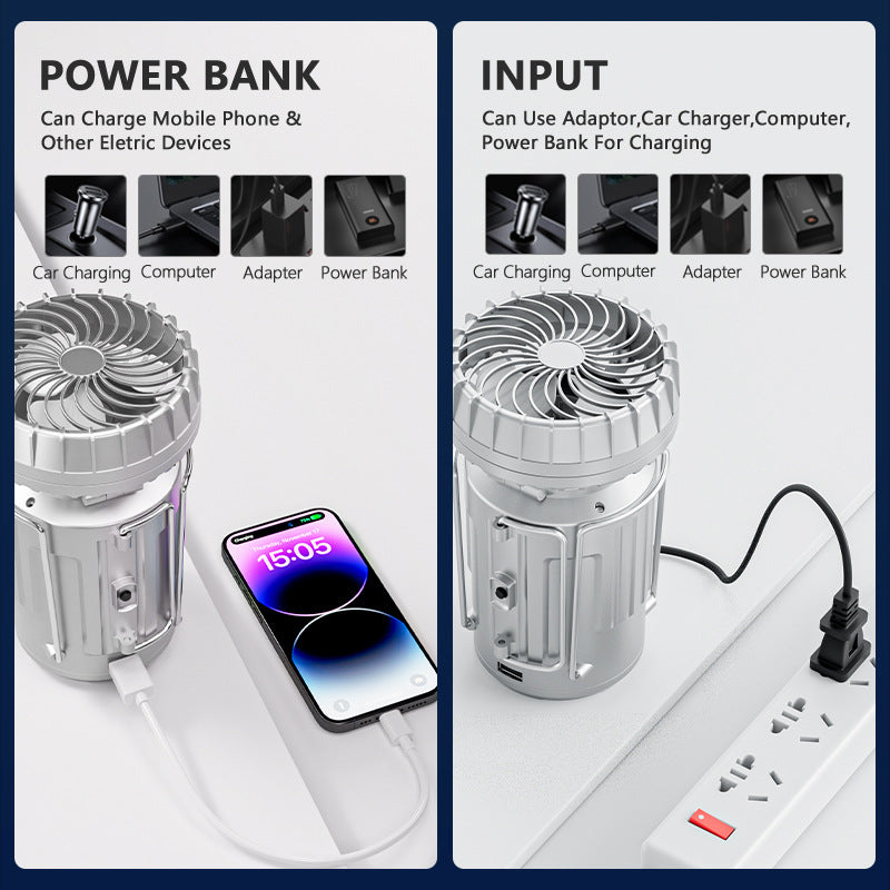 🏕️Outdoor Camping LED solar portable lantern💡