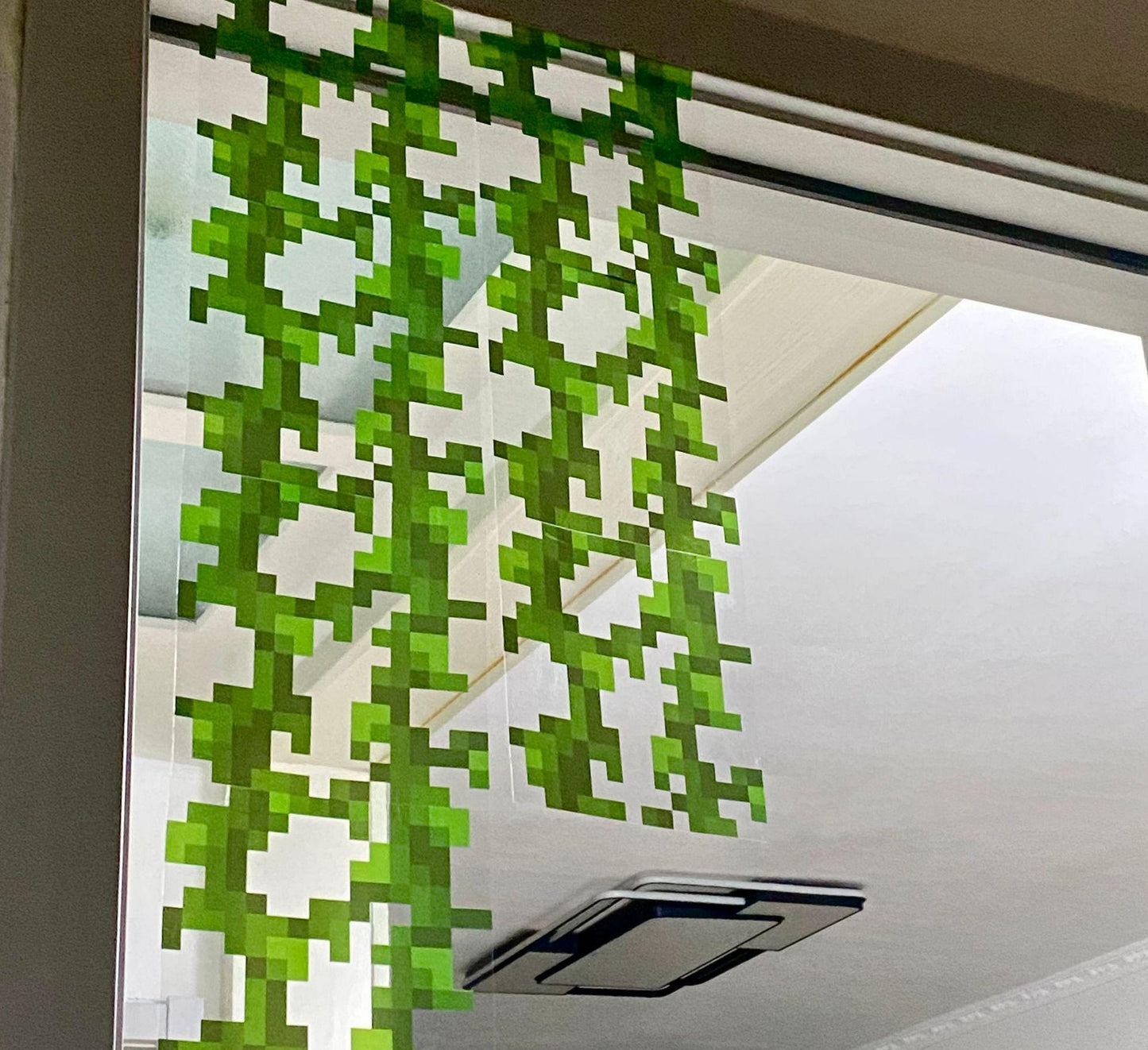 Pixel Style Window Film "Glass/Vine"