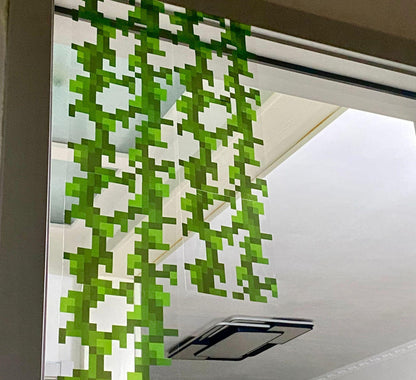 Pixel Style Window Film "Glass/Vine"