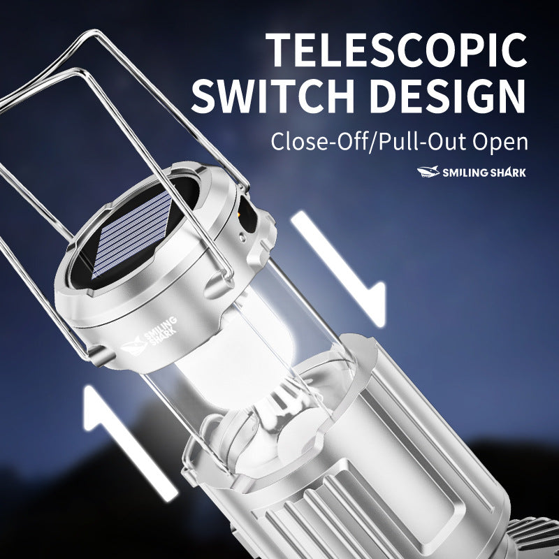 🏕️Outdoor Camping LED solar portable lantern💡