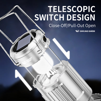 🏕️Outdoor Camping LED solar portable lantern💡