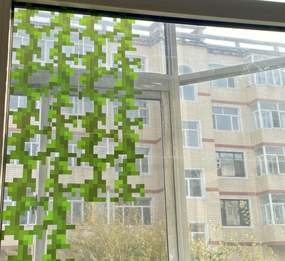 Pixel Style Window Film "Glass/Vine"
