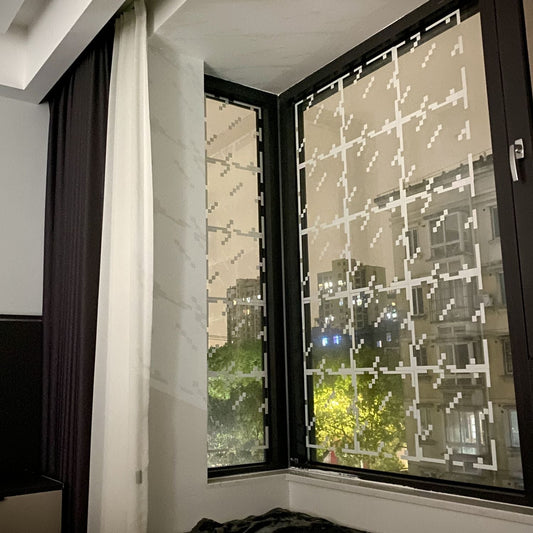 Pixel Style Window Film "Glass/Vine"