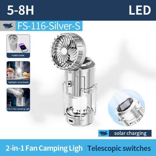 🏕️Outdoor Camping LED solar portable lantern💡