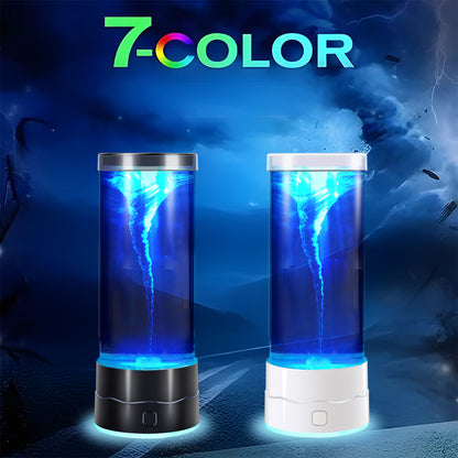 🎨💡7-Color LED Tornado Lamp🌪️