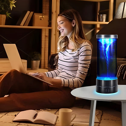 🎨💡7-Color LED Tornado Lamp🌪️