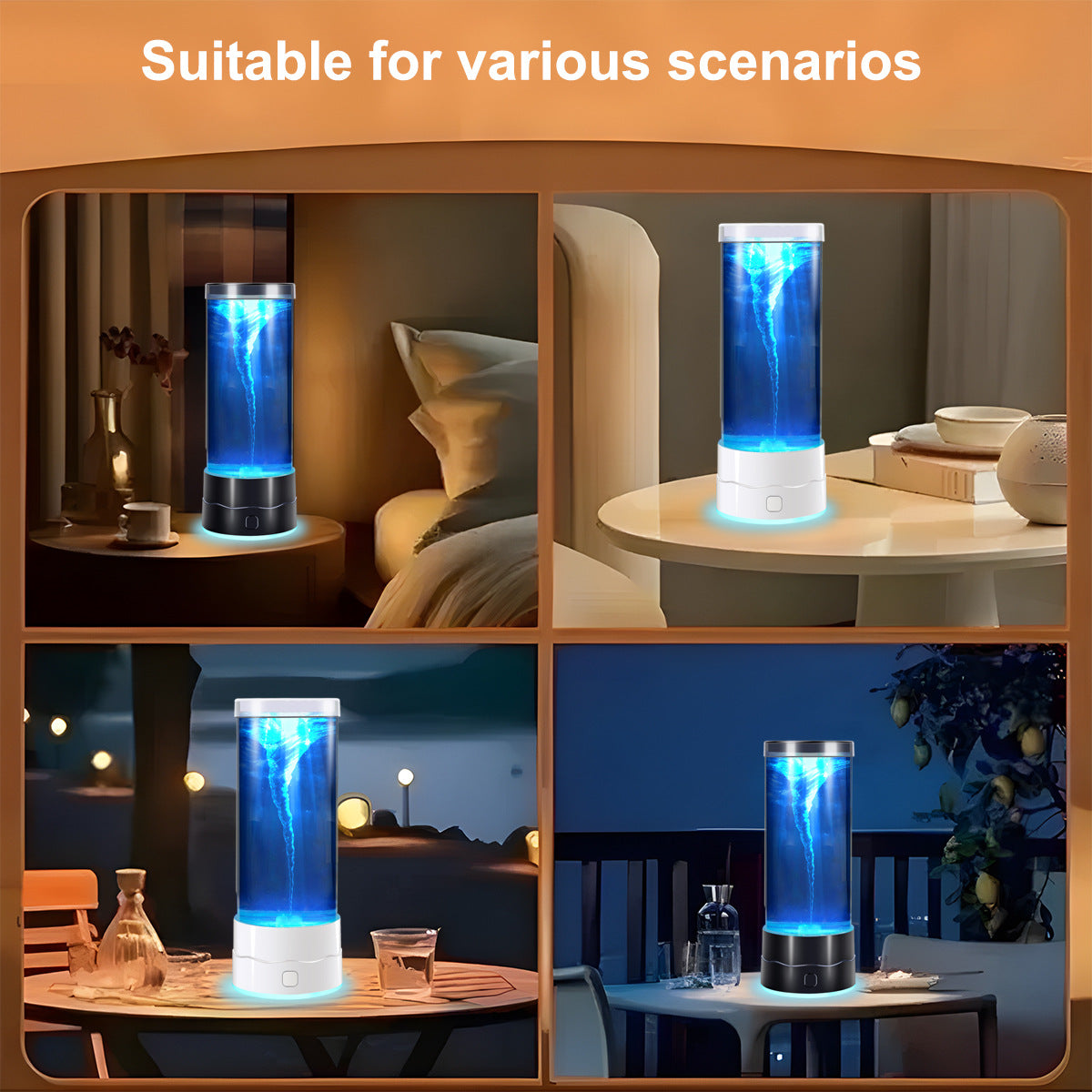 🎨💡7-Color LED Tornado Lamp🌪️