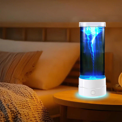 🎨💡7-Color LED Tornado Lamp🌪️