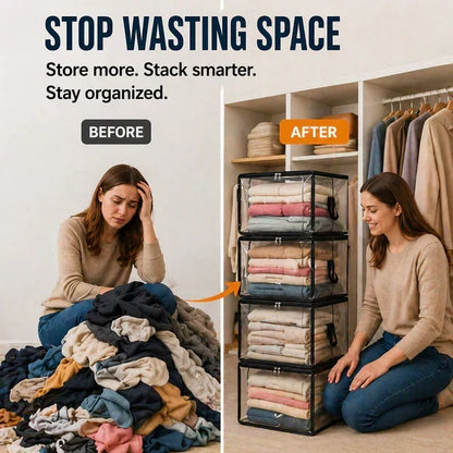 Buy 2 Get 1 Free❤️📦Large Heavy-Duty Thick Plastic Clear Storage