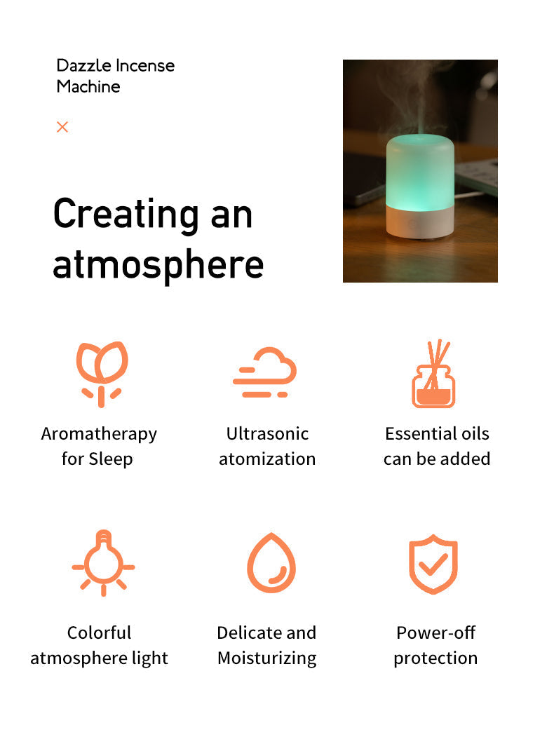 🌿 Colorful Aromatherapy Machine – Your Ultimate Nighttime BFF! 🌙✨