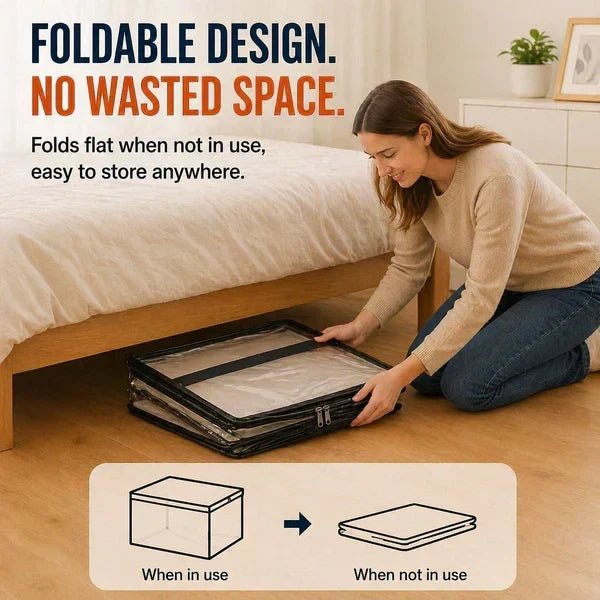Buy 2 Get 1 Free❤️📦Large Heavy-Duty Thick Plastic Clear Storage